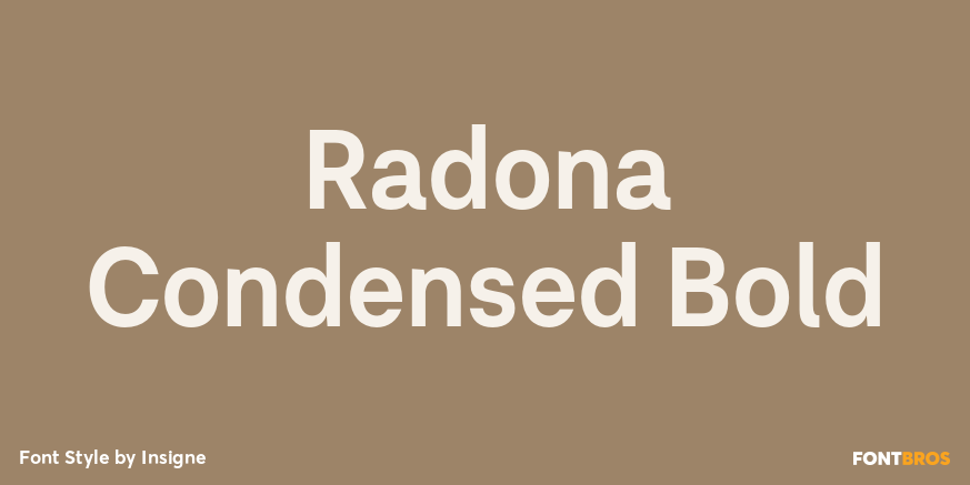 Radona Condensed Bold Poster