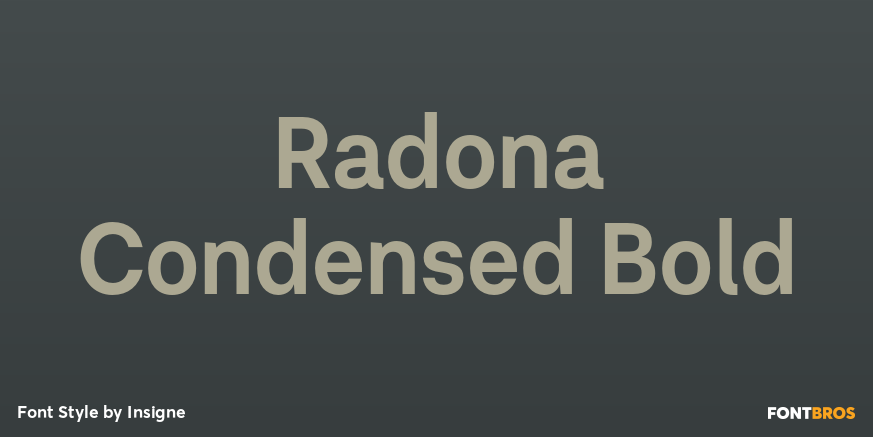 Radona Condensed Bold Poster