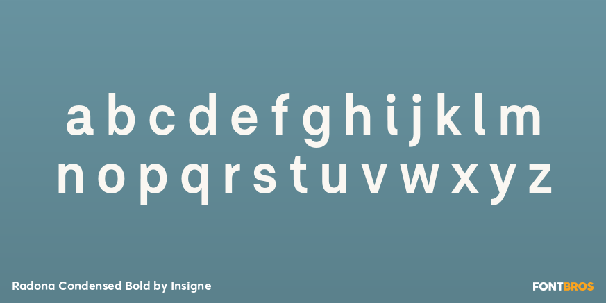 Radona Condensed Bold Font Poster #3