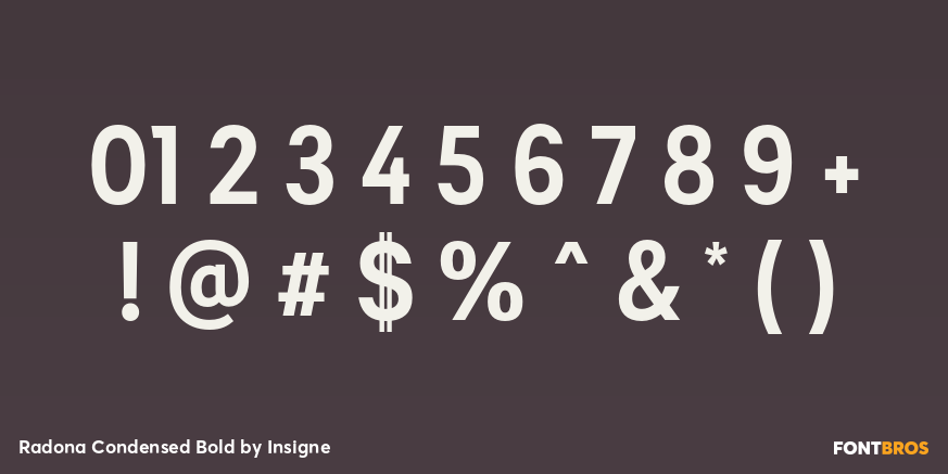 Radona Condensed Bold Font Poster #4