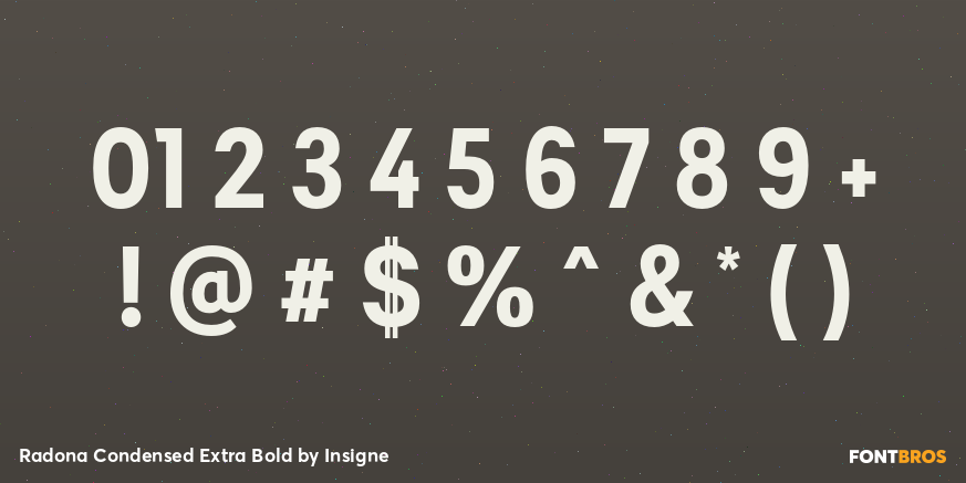 Radona Condensed Extra Bold Font Poster #1