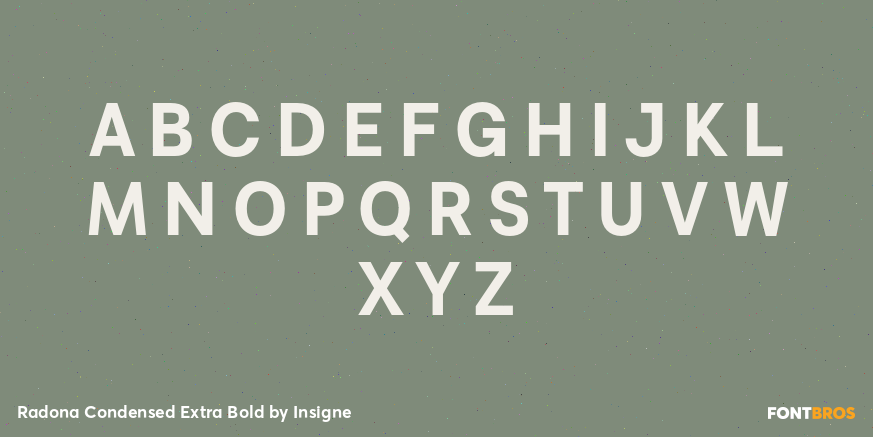 Radona Condensed Extra Bold Font Poster #1