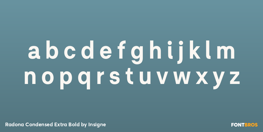 Radona Condensed Extra Bold Font Poster #1