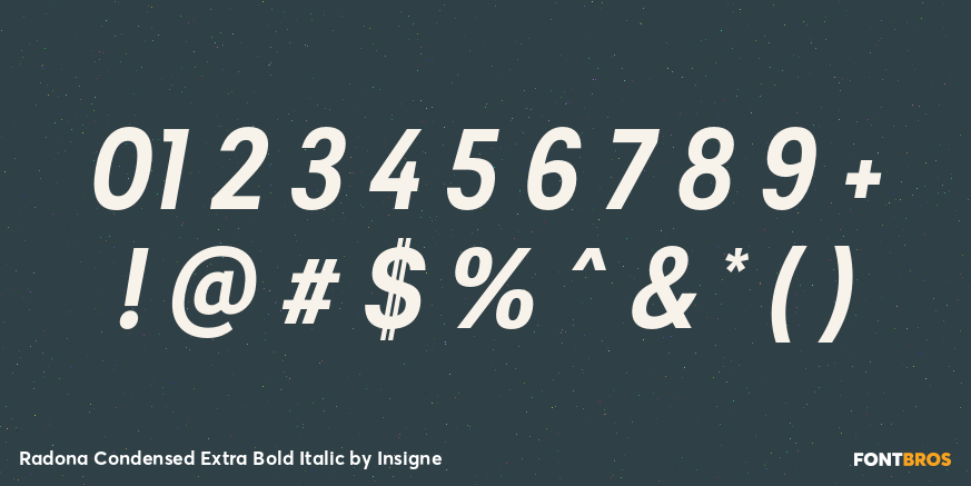Radona Condensed Extra Bold Italic Font Poster #4