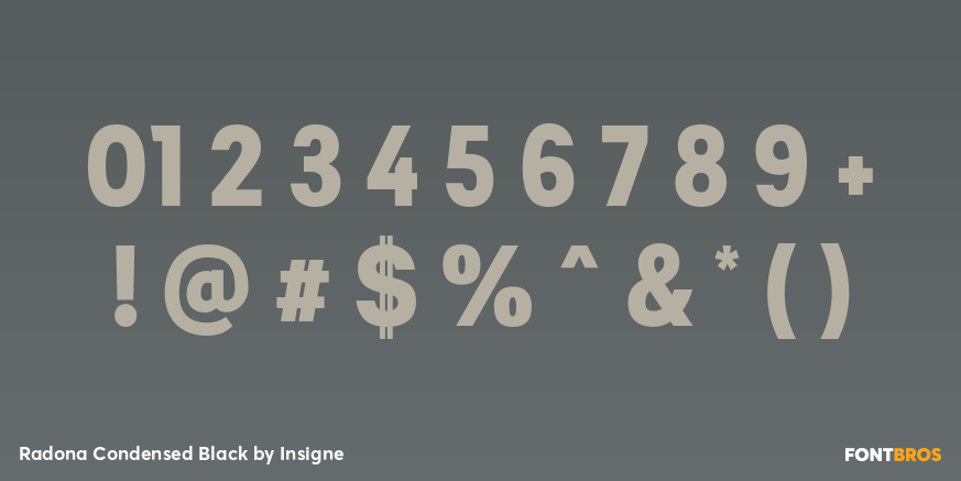 Radona Condensed Black Font Poster #1