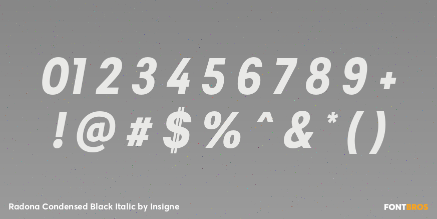 Radona Condensed Black Italic Font Poster #4