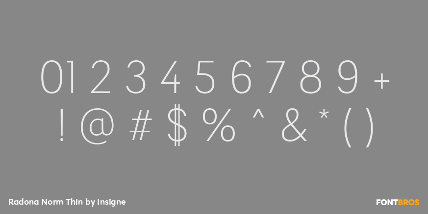 Radona Norm Thin Font Poster #4