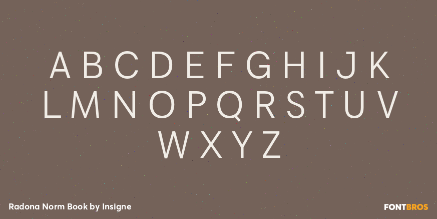 Radona Norm Book Font Poster #2