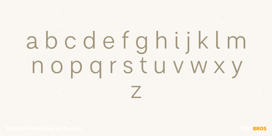 Radona Norm Book Font Poster #3