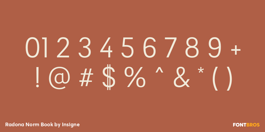 Radona Norm Book Font Poster #4