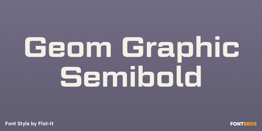 Geom Graphic Semibold Poster