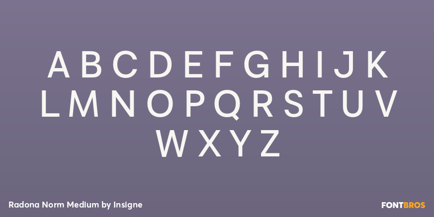 Radona Norm Medium Font Poster #2
