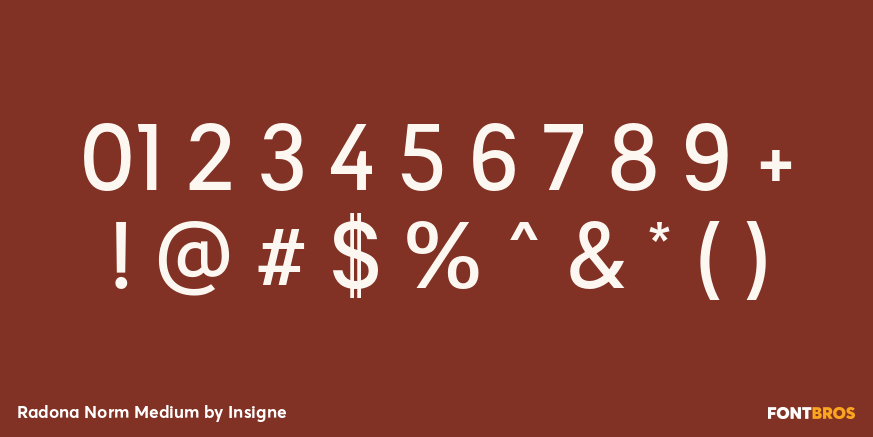 Radona Norm Medium Font Poster #4