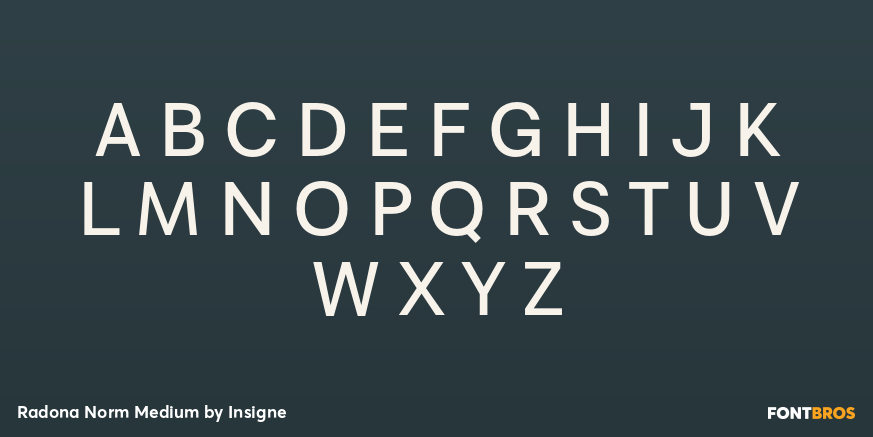 Radona Norm Medium Font Poster #1