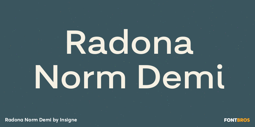 Radona Norm Demi Font Poster #1