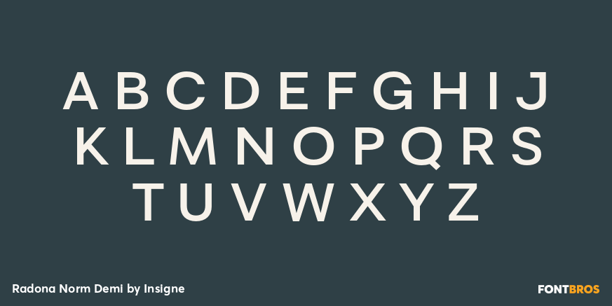 Radona Norm Demi Font Poster #2