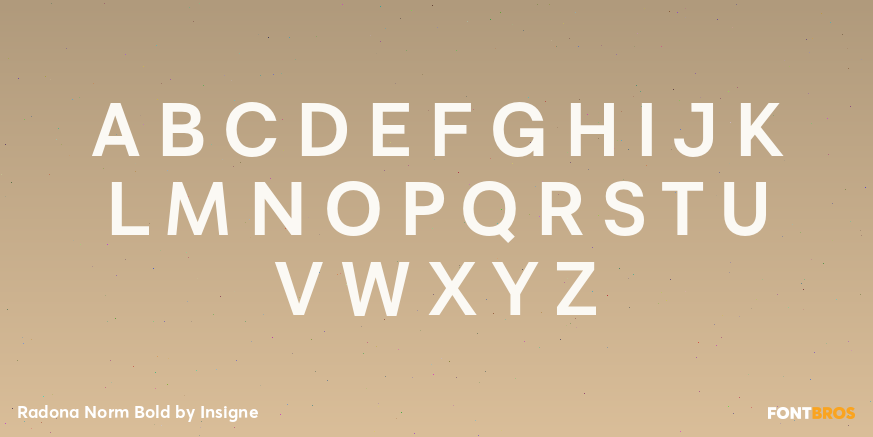 Radona Norm Bold Font Poster #2