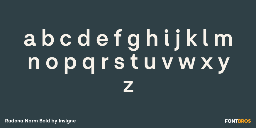 Radona Norm Bold Font Poster #3