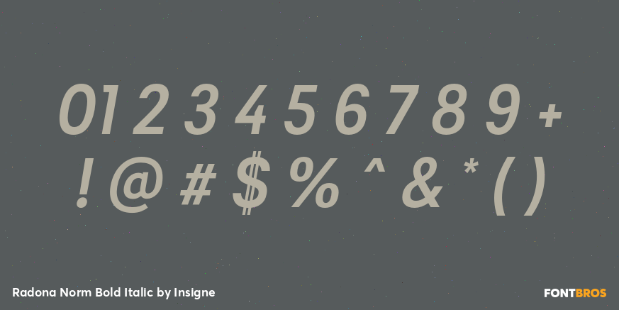 Radona Norm Bold Italic Font Poster #4