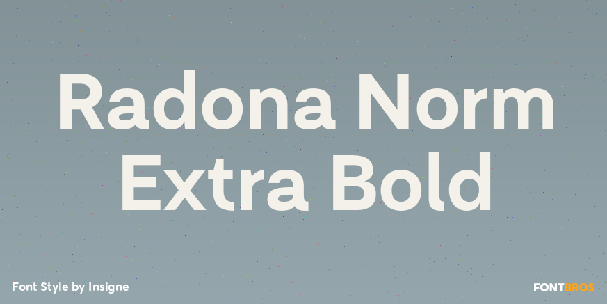 Radona Norm Extra Bold Poster