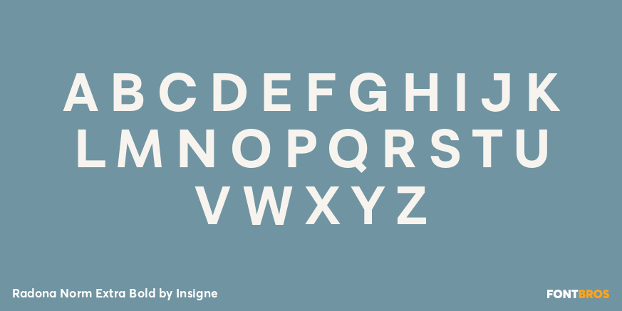 Radona Norm Extra Bold Font Poster #2
