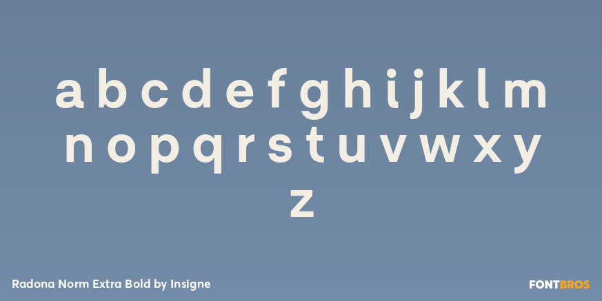 Radona Norm Extra Bold Font Poster #3