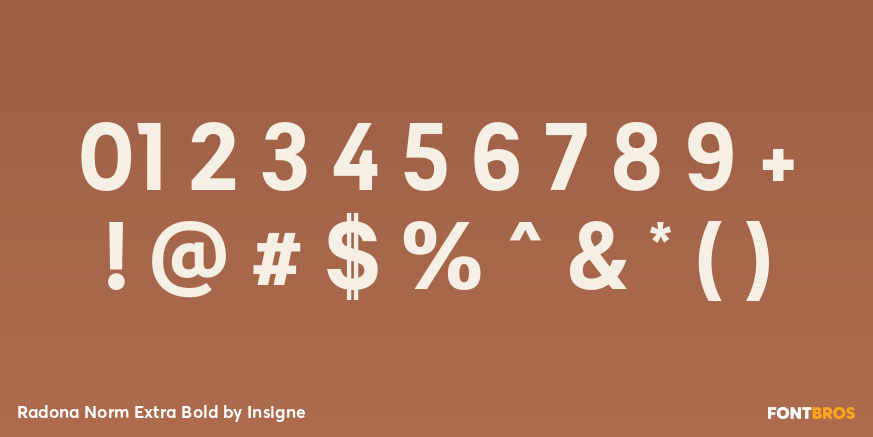 Radona Norm Extra Bold Font Poster #4