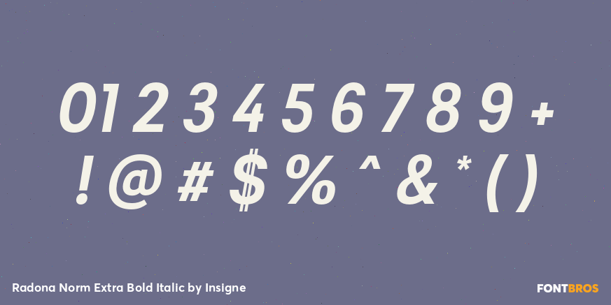 Radona Norm Extra Bold Italic Font Poster #4