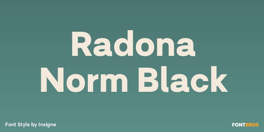 Radona Norm Black Poster