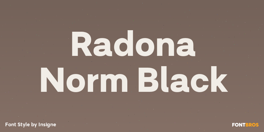 Radona Norm Black Poster
