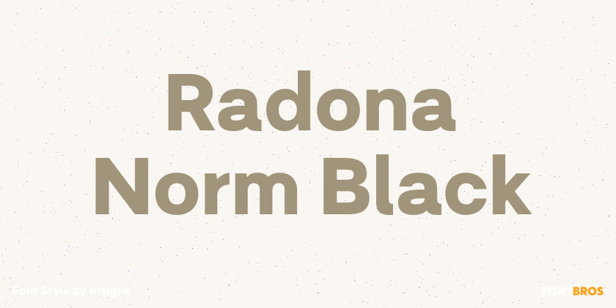 Radona Norm Black Poster