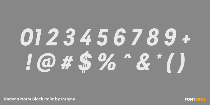 Radona Norm Black Italic Font Poster #4