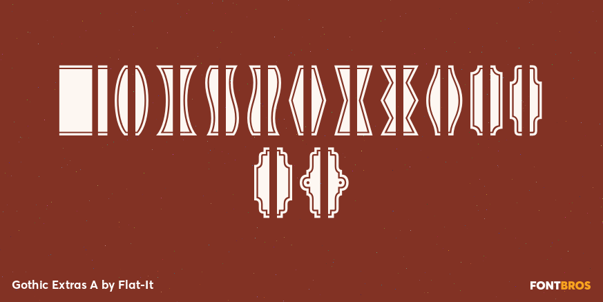 Gothic Extras A Font Poster #3