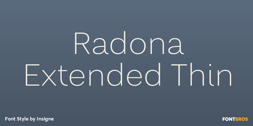 Radona Extended Thin Poster