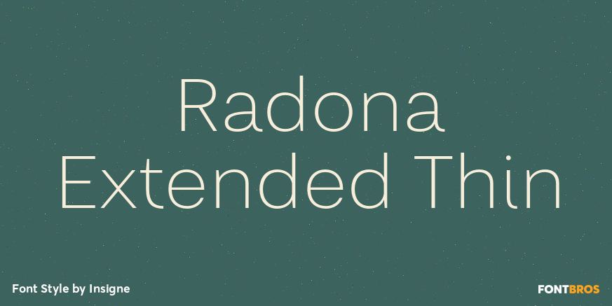 Radona Extended Thin Poster
