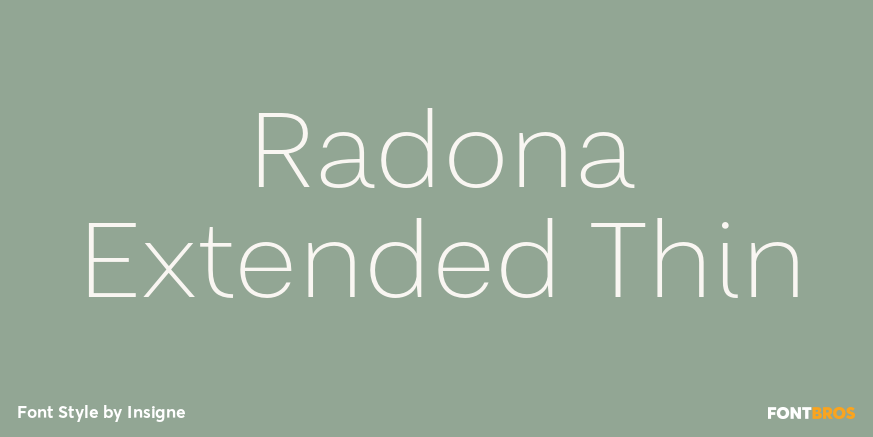 Radona Extended Thin Poster