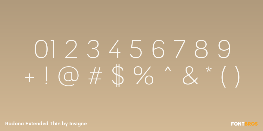 Radona Extended Thin Font Poster #4
