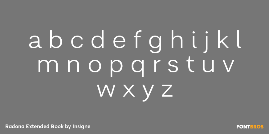 Radona Extended Book Font Poster #3