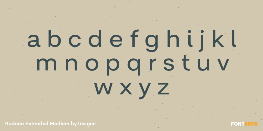 Radona Extended Medium Font Poster #3
