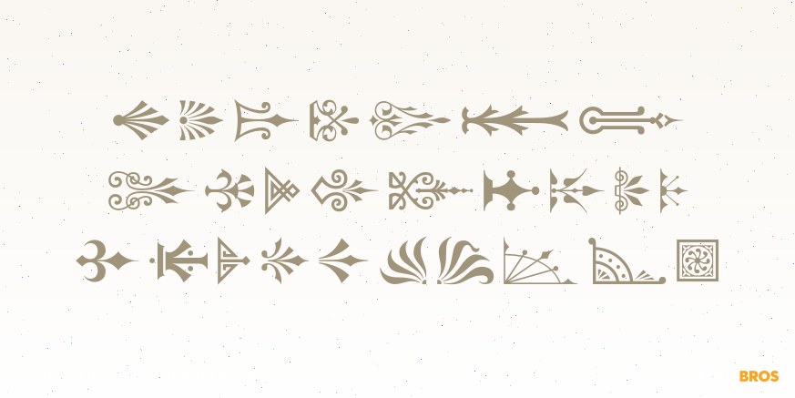 Gothic Extras B Font Poster #2