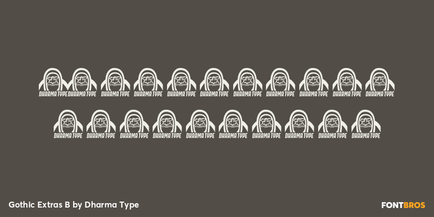Gothic Extras B Font Poster #4
