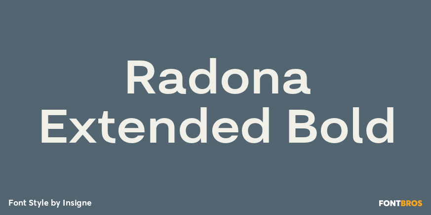Radona Extended Bold Poster