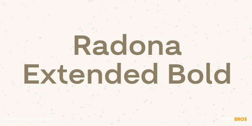 Radona Extended Bold Poster