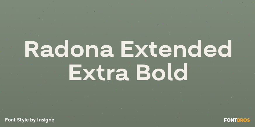 Radona Extended Extra Bold Poster