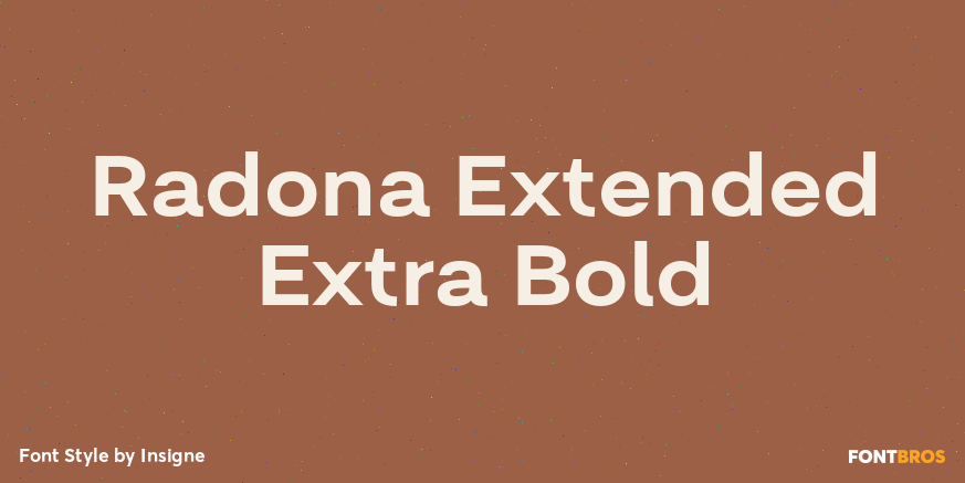 Radona Extended Extra Bold Poster