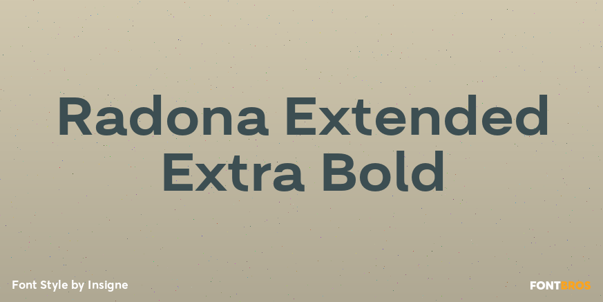 Radona Extended Extra Bold Poster