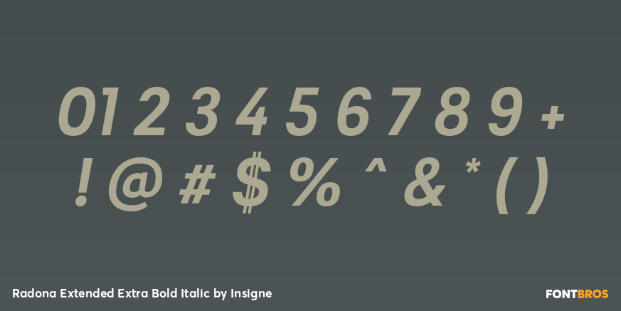 Radona Extended Extra Bold Italic Font Poster #4