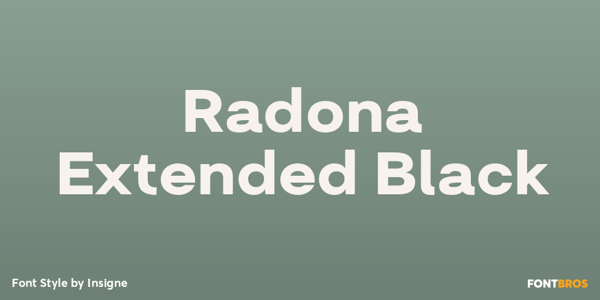 Radona Extended Black Poster