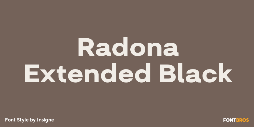 Radona Extended Black Poster