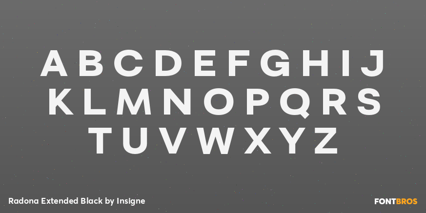 Radona Extended Black Font Poster #2